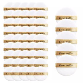 Bobbyn 보비니 프리미엄 파우더 골드 퍼프 5P x10 50개, 메이크업 분첩 Bobby Premium Powder Gold Puff 5P x10, 50 Pieces, Makeup Puff