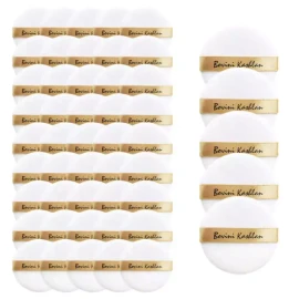 Bobbyn 보비니 프리미엄 파우더 골드 퍼프 5P x10 50개, 메이크업 분첩 Bobby Premium Powder Gold Puff 5P x10, 50 Pieces, Makeup Puff