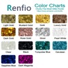 Renfio Rose Gold Chunky Glitter, 3.5 Oz (100g) Metallic PET