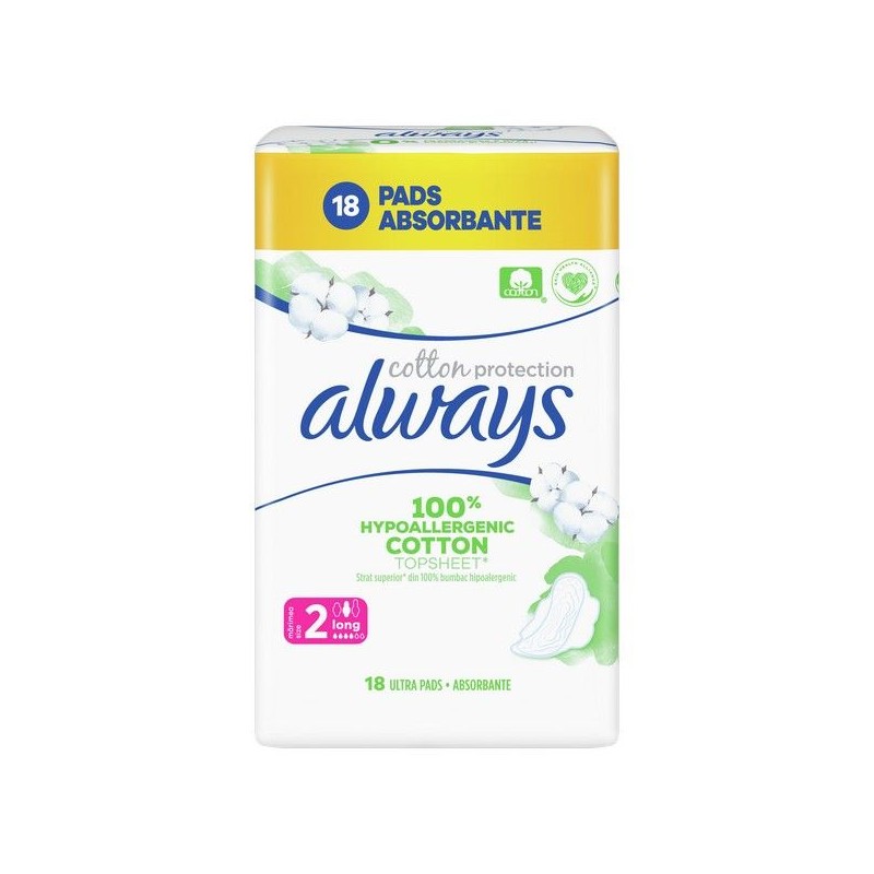 Always Cotton Protection Ultra Normal (Size 2) Sanitary Towels Wings