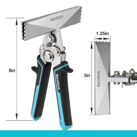 DURATECH 6-INCH Straight Jaw Sheet Bender Manual Metal Bending Plier Hand Seamer