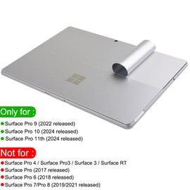 xisiciao Skin Sticker for Surface Pro 9 / Pro 10/11th, 13 Inch Back Decal, Ultra-Thin Vinyl Decorative Laptop Cover Protector Accessories