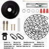 MAYOMAJO 6 Inch Light Canopy Kit with 6 Feet Hanging