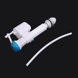 Garosa Push Button Filling Valve for Toilet Flush Valves Push Button Flush Valve for Toilet Tanks Cistern Siphon Bathroom Blue + White G1/2 (Plastic)