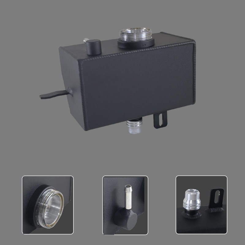 Eterpace Aluminum Alloy Front Coolant Reservoir Expansion Tank Compatible with