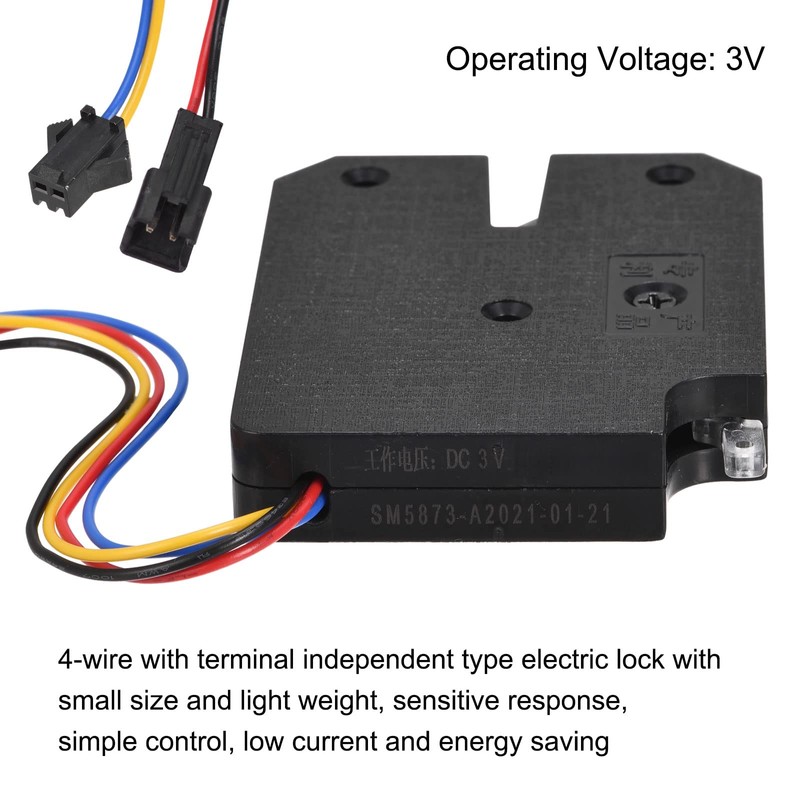 sourcing map Electric Latch Locks Electromagnetic Electric Control Lock DC3V