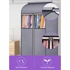 MISSLO 54" Garment Covers for Clothes Storage Hanging Suit Covers