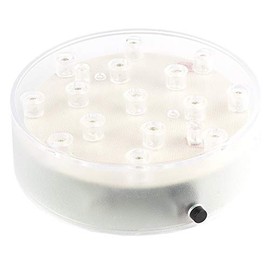LED Light Base | Light Base | Round | Diameter 10 cm | 3.2 cm High | 15 LEDs | Warm White