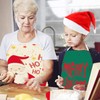 MIOSJI 2pc Christmas Aprons Adults Novelty Waterproof Apron for Xmas