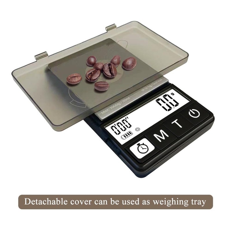 NEOWEIGH (Latest Version) Espresso Scale with Timer 1000g x 0.1g,