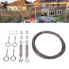 Strings Light Hanging Kit Stainless Steel PVC Coating Turnbuckle Wire