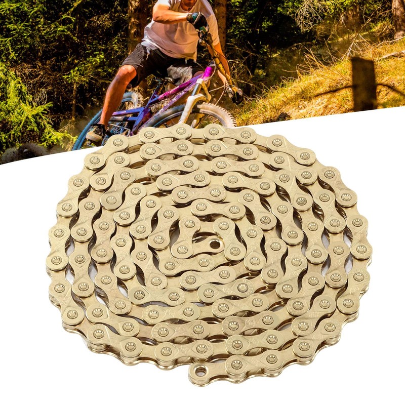 Manganese Steel 9 Speed Bicycle Chain for Road Mountain Bikes,