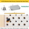 Mofuiry 41 pcs Stainless Steel Carpenter Bee Corks, Bee Holes