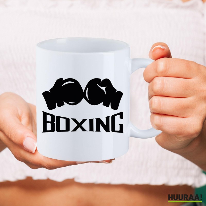 Huuraa Teacup Boxing Gift Cup White 330ml Boxing Present