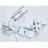 sphires Salt Lamp Replacement Electric Cable 2 Metal Clip On/Off