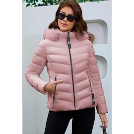 MODERN BUBBLE Jackets for Women Winter Coats Shiny Puffer Jacket Womens Lightweight Warm Quilted Jackets for Women