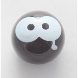 Vsmgei 4 x Valve Caps Ball Ghosts Face in the Dark Black Ghost Face Dark Black Valve Cap