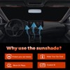 Windshield Sun Shade Compatible with Nissan Sentra 2020 2021 2022