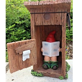 XehCaol Garden Gnome Ornament Outdoor Sculptures and Statues Garden Statue for Indoor or Outdoor (D)