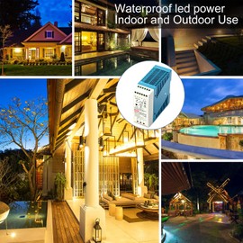 MDR-60-24 DIN Rail Power Supply, 24V 2.5A 60W, UL/CE Certified, Wide Input 85-264VAC, Industrial Grade, Short Circuit/Overload/Overvoltage Protection, for Automation & Control Systems