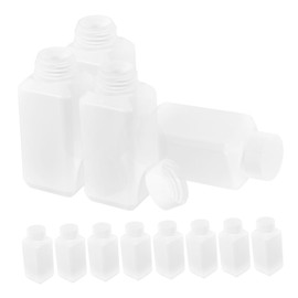 FELTECHELECTR 12Pcs Empty Laboratory Sample Bottles Containers with Cap for Safe Storage and Transport of Liquids for Chemical and
