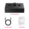 3.5mm Stereo Audio Switch 2-Way 3.5mm Switcher Manual Selector Audio