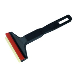 Car Ice Scraper Brass Blade Ice Scraper for Car Ice Scrapers for Car Windshield Frost Wipe Scraper Snow Scraper for Car Original Murska from Europe Winter Goods (L&P A053 Black Red)