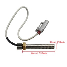 Manioiity RV Magnetic Speed Pick-Up Crank Sensor 0D2244M Compatible with Generac Liquid Cooled Generators Magnetic Speed Sensor 3/8-24 Male 0D2244M Crankshaft Position Sensor