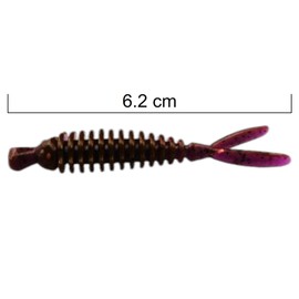 SEABUZZ Rubber Fish Fishing Lure Set Creo Worm 5 Pieces x 62 mm - Pike Trout Perch Rubber Bait - Catfish & Zander Artificial Bait - Predator Fish Fishing Set - Fresh and Saltwater Fishing Equipment