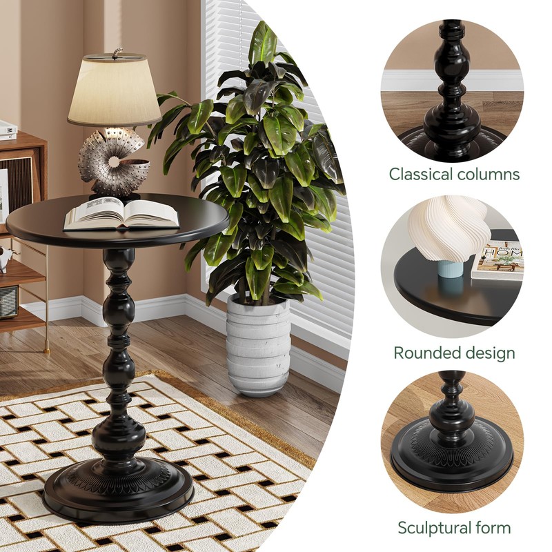 Simple Trending Small Side Table, Round Drink Table End Table,