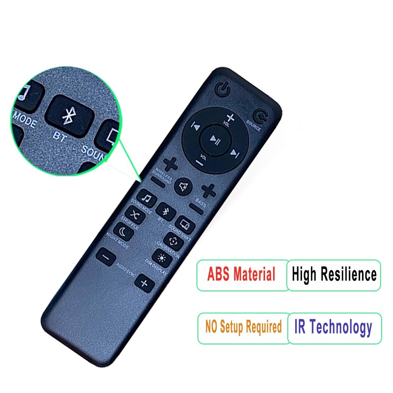 NPTWARCOT Replacement Remote Control Compatible with JBL Soundbar Bar 5.1