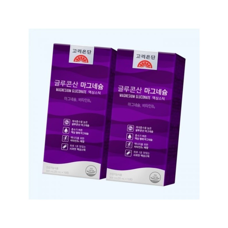 Goryeo Eundan Korea Eundan Magnesium Gluconate Liquid Stick 15 packs