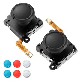 LONGYI GuliKit TMR Joysticks Ersatz für JoyCon(No Drift), Linker/Rechter Joystick für Switch/Switch OLED/Switch Lite JoyCon Controller, 4 Farben Joystick Kappen