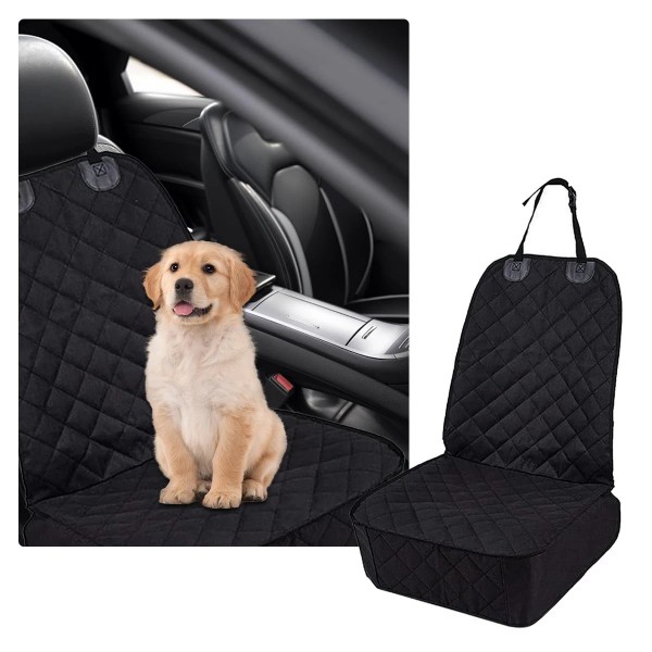 Ziciner Car Front Seat Dog Cover, 600D Waterproof Auto Seat