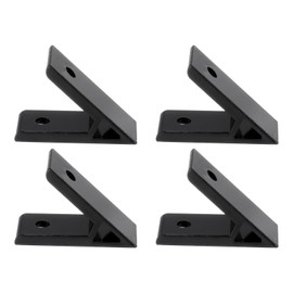 PATIKIL 45 Degree Angle Corner Brackets, 4Pcs 2.36x0.87 Inch Aluminum Extrusion Profile Accessories Corner Brace Joint Connectors for 3030 Series (Black)