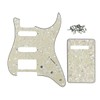 ROZILO 11 Hole Aged Pearl Strat HSS Pickguard Guitar BackPlate