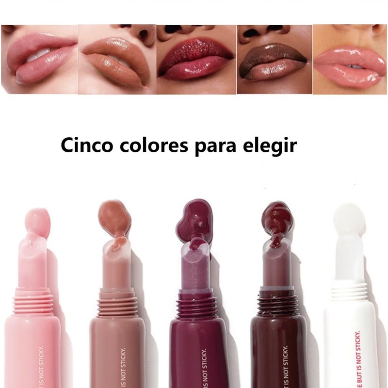 FARSEE Brillo labial hidratante de larga duración, gelatina, lápiz labial