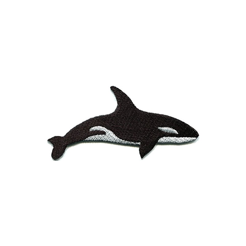 Killer Whale orca Fish Blackfish Aquatic Mammal Embroidered Applique Iron-on
