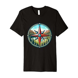 North Star Compass Rose Premium T-Shirt