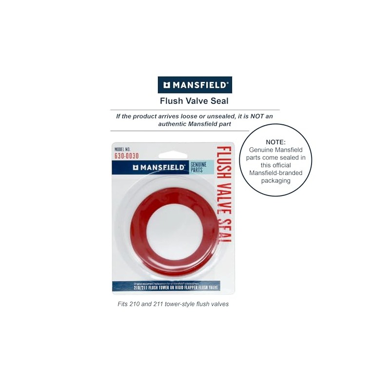 Mansfield 630-0030 No.210 Flush Valve Seal Repair Kit