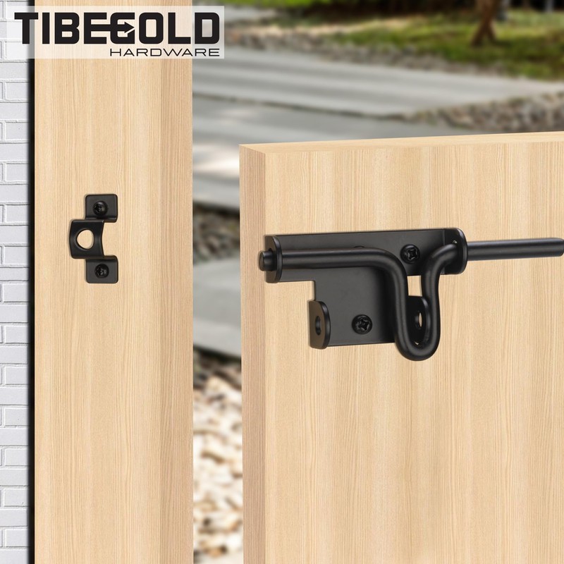 Slide Bolt Gate Latch with Padlock Hole, Heavy Duty Sliding