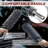 TAKAVU Car Duster Interior - Double-Sided Microfiber with Comfort Handle