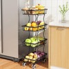 Fruit Basket Kitchen Pantry Organizers and Storage - 4 Tier
