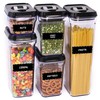 Lovable Labels Pre-printed Chalkboard Pantry Labels - 288 Dishwasher Safe