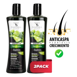 2 Shampoo Alquitran, Bergamota & 10 Extractos Sin Parabenos