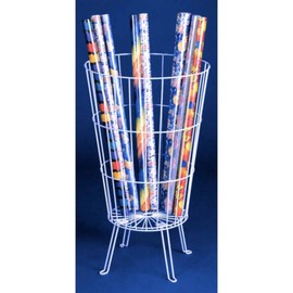 White Round Dump Bin Display - 31.5 H x 18 Dia Inches