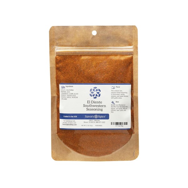 Savory Spice El Diente Southwestern Seasoning - Tex-Mex Seasoning Blend
