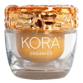KORA Organics Turmeric Glow Facial Moisturizer, Hydrating Face Cream to Soften & Plump Skin, For Oily and Combination Skin, Certified Organic & Cruelty-Free, 1.69 Fl Oz