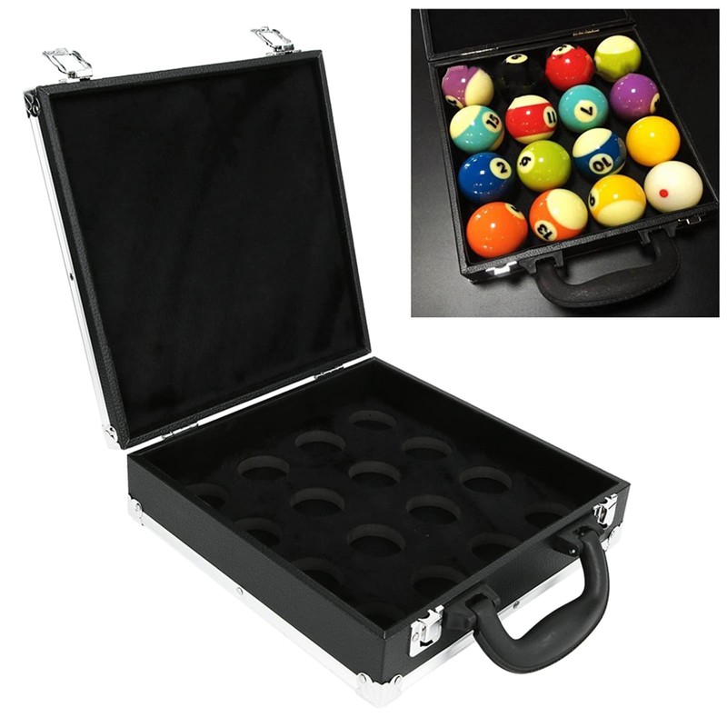 CHEOTIME Billiard Balls Case, Billiard Balls Storage Box Poll Ball