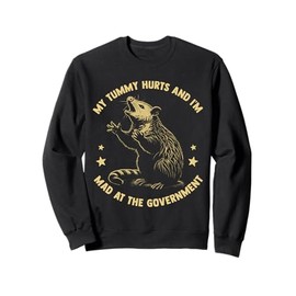 My Tummy Hurts and I'm Mad at The Government Funny Gov Tees Sweatshirt